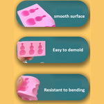 Kleine Biene Silikonform Fondant Schokoladenkuchenform, Mk-3171 Rosa, Mk-3171 Hellgrau, Mk-3172 Rosa, Mk-3172 Hellgrau