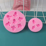 Kleine Biene Silikonform Fondant Schokoladenkuchenform, Mk-3171 Rosa, Mk-3171 Hellgrau, Mk-3172 Rosa, Mk-3172 Hellgrau