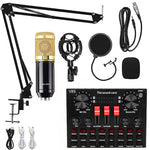 Audio-Kondensatormikrofon Studio Gesangsmikrofon, BM800+V8S Soundkarten-Set, BM800+V8 Soundkarten-Set