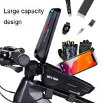 WILD MAN MS66 1,2L EVA Hartschalen Fahrrad Vorderradträger Tasche Touchscreen Handytasche, MS66