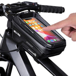 WILD MAN MS66 1,2L EVA Hartschalen Fahrrad Vorderradträger Tasche Touchscreen Handytasche, MS66