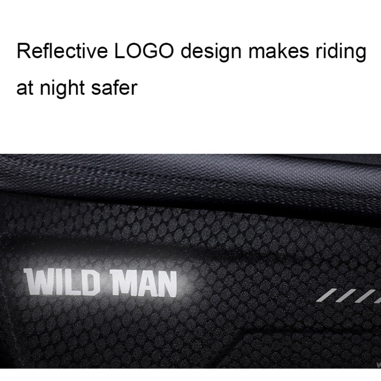 WILD MAN MS66 1,2L EVA Hartschalen Fahrrad Vorderradträger Tasche Touchscreen Handytasche, MS66