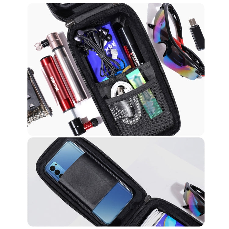 WILD MAN MS66 1,2L EVA Hartschalen Fahrrad Vorderradträger Tasche Touchscreen Handytasche, MS66