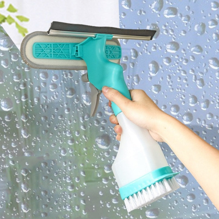 4-in-1 Doppelseitiger Glaswischer Fensterabzieher Tragbarer Sprühspiegel Autoglasreiniger, YJ520
