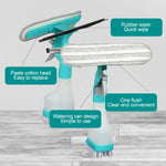 4-in-1 Doppelseitiger Glaswischer Fensterabzieher Tragbarer Sprühspiegel Autoglasreiniger, YJ520