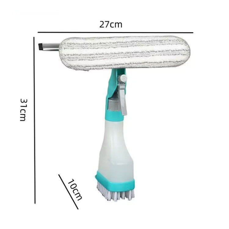 4-in-1 Doppelseitiger Glaswischer Fensterabzieher Tragbarer Sprühspiegel Autoglasreiniger, YJ520