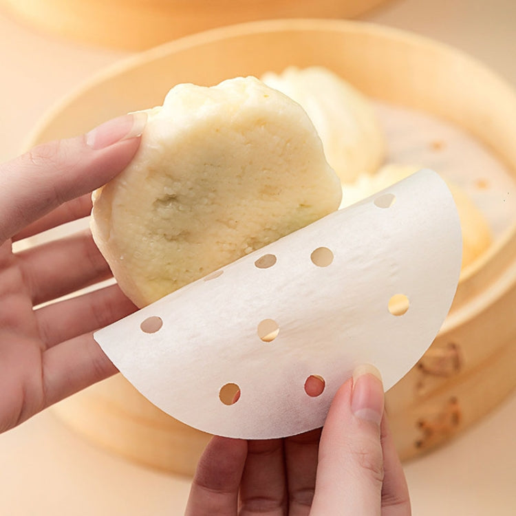 100 Stück /Pack Dampfgarerpapier Antihaft Einweg Fettabweisendes Papier Runde Heißluftfritteusenunterlage, 6 Zoll (15,2cm), 7 Zoll (17,78cm), 8 Zoll (20,3cm), 9 Zoll (22,86cm)