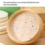 100 Stück /Pack Dampfgarerpapier Antihaft Einweg Fettabweisendes Papier Runde Heißluftfritteusenunterlage, 6 Zoll (15,2cm), 7 Zoll (17,78cm), 8 Zoll (20,3cm), 9 Zoll (22,86cm)