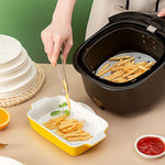 100 Stück /Pack Dampfgarerpapier Antihaft Einweg Fettabweisendes Papier Runde Heißluftfritteusenunterlage, 6 Zoll (15,2cm), 7 Zoll (17,78cm), 8 Zoll (20,3cm), 9 Zoll (22,86cm)