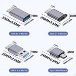 Micro B Stecker Adapter USB-Verbindung HDD-Gehäuse Schnittstellenwandler, USB Buchse Übertragung, Type-C Buchse Übertragung, USB Stecker Übertragung, Type-C Stecker Übertragung