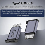 Micro B Stecker Adapter USB-Verbindung HDD-Gehäuse Schnittstellenwandler, USB Buchse Übertragung, Type-C Buchse Übertragung, USB Stecker Übertragung, Type-C Stecker Übertragung