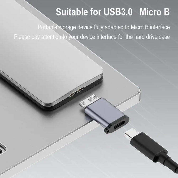 Micro B Stecker Adapter USB-Verbindung HDD-Gehäuse Schnittstellenwandler, USB Buchse Übertragung, Type-C Buchse Übertragung, USB Stecker Übertragung, Type-C Stecker Übertragung
