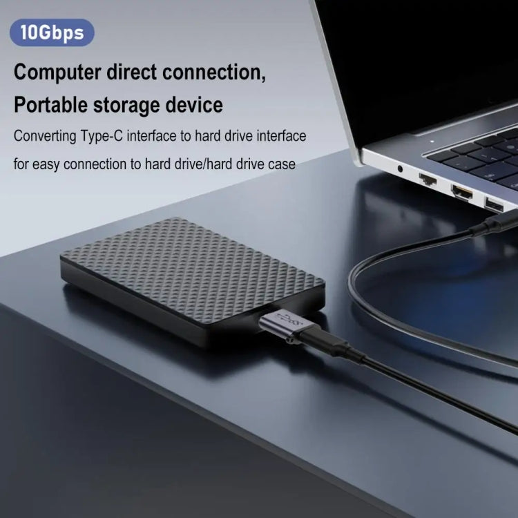 Micro B Stecker Adapter USB-Verbindung HDD-Gehäuse Schnittstellenwandler, USB Buchse Übertragung, Type-C Buchse Übertragung, USB Stecker Übertragung, Type-C Stecker Übertragung