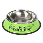 Kippsicherer Edelstahl-Futternapf für Katzen und Hunde, M 15 cm, L 18 cm, XL 22 cm, XXL 26 cm