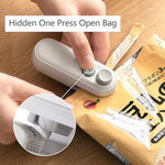 Kleines wiederaufladbares 2-in-1 magnetisches Snackversiegelungsgerät, Haushalts-Mini-Verschließmaschine, 2-in-1 Weiß, 2-in-1 Grün