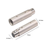 Gehäuse aus Zinklegierung Großer 3-poliger XLR Buchse zu 5-poligem XLR Stecker DMX Signal Lampen XLR Adapter