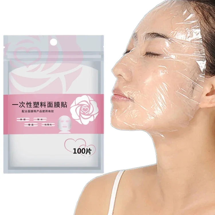 10er-Packung transparente Einweg-Gesichtsmasken aus Kunststoff für Schönheitssalons