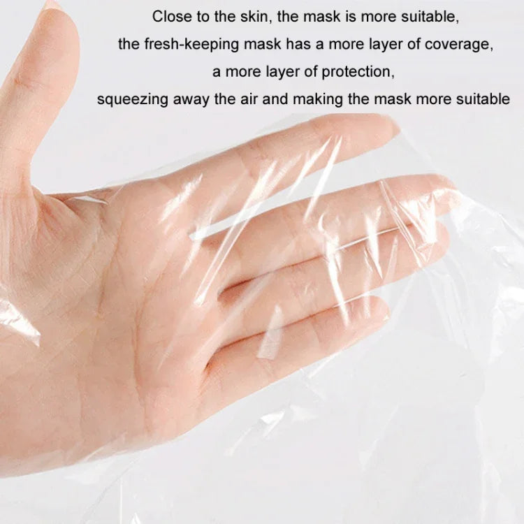 10er-Packung transparente Einweg-Gesichtsmasken aus Kunststoff für Schönheitssalons