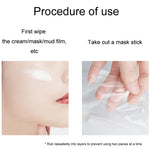 10er-Packung transparente Einweg-Gesichtsmasken aus Kunststoff für Schönheitssalons