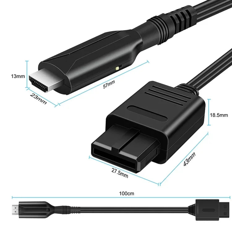 N64-zu-HDMI-Konverter für Nintendo Gamecube N64 / SNES / NGC, N64 zu HDMI