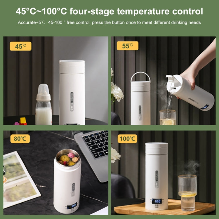 300W 500ml Elektrischer Heizwasserbecher Intelligenter Kochwasserkocher Temperaturkontrolle Kessel, SUS304 US-Stecker, SUS316 US-Stecker, SUS304 UK-Stecker, SUS316 UK-Stecker, SUS304 EU-Stecker, SUS316 EU-Stecker