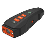 Handliches Ultraschall-Hundebellabwehrgerät mit LED-Blinklicht und Frequenzumwandlung, Schwarz+Orange, Dunkelgrau, Grau+Orange
