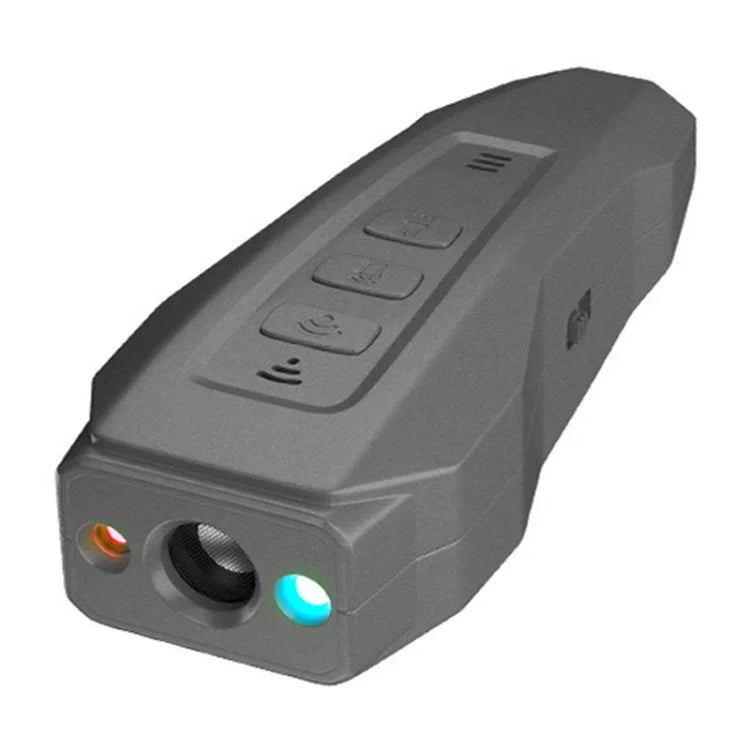 Handliches Ultraschall-Hundebellabwehrgerät mit LED-Blinklicht und Frequenzumwandlung, Schwarz+Orange, Dunkelgrau, Grau+Orange