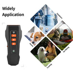Handliches Ultraschall-Hundebellabwehrgerät mit LED-Blinklicht und Frequenzumwandlung, Schwarz+Orange, Dunkelgrau, Grau+Orange