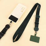 Handy Anti-Verlust Halsband Lanyard abnehmbare Hängerkette, Schwarz, Lila, Beige