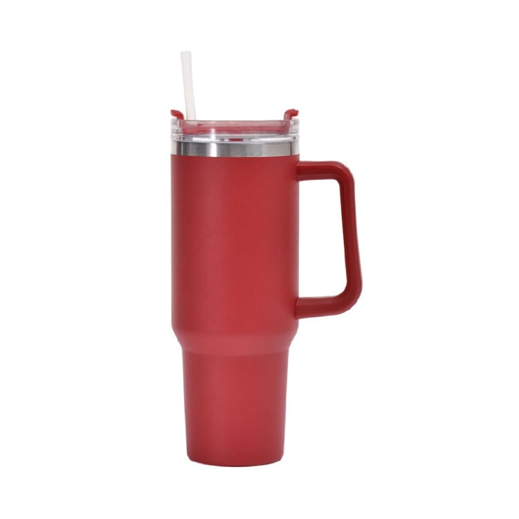 40oz Auto-Becher Doppelwandiger Vakuumbecher mit Strohhalmgriff Edelstahl Thermobecher