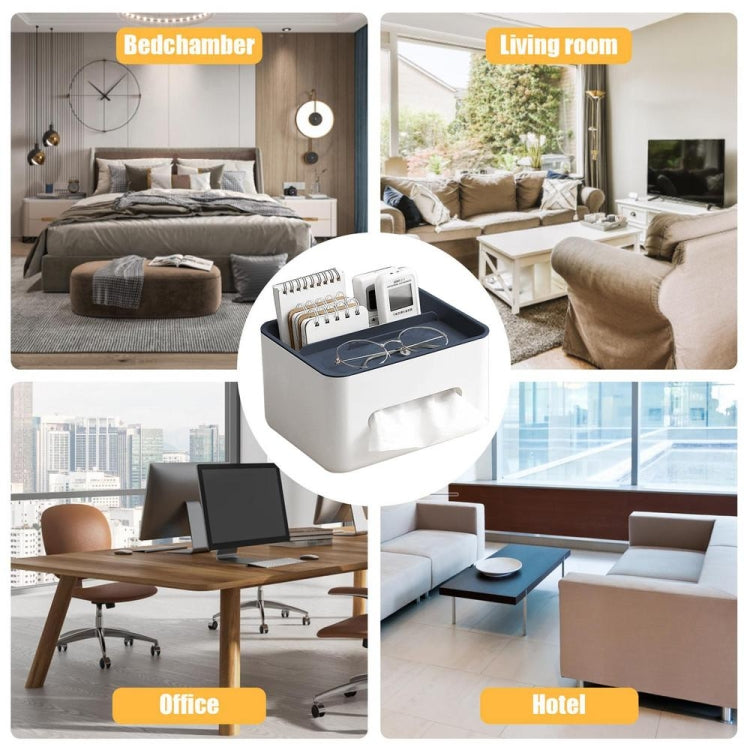 Multifunktionale Tissue-Box Serviettenbehälter Organizer-Box für Fernbedienung