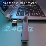 Deli 2.4GHz Page Turner USB-Clicker mit rotem Licht für PPT, 2802 (Schwarz), 2802 (Weiß)