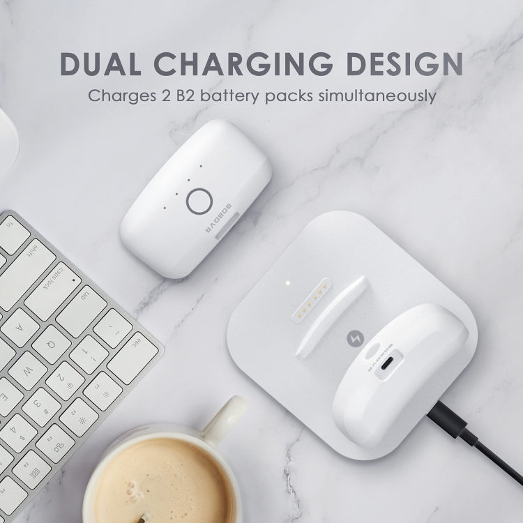 BOBOVR Twin Charging Station Magnetische Ladestation für Quest 3 Head Strap B2 Akkupack, Twin Charging Station