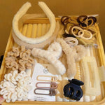Kombiniertes Haaraccessoires-Set mit Haarspangen, Haarringen, schlichtem Haarband, 111-teilig, 31-teilig, 67-teilig