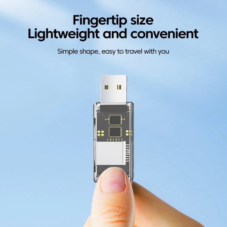 OTG Konverter USB zu SD/TF 2 in 1 Multifunktions-Transparenter Kartenleser, Transparent