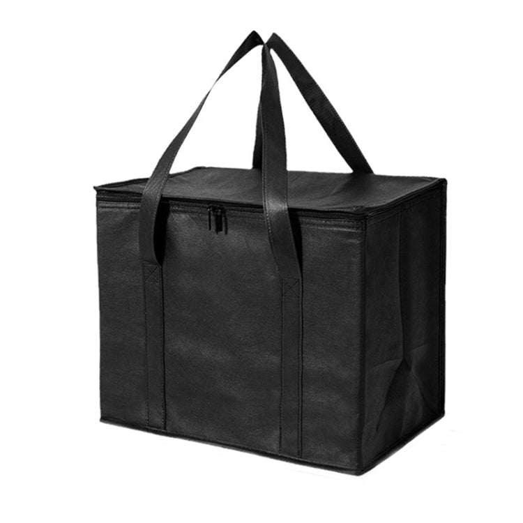 Vliesstoff Bento Aluminiumfolie Thermotasche Takeaway Mittagessen Tasche mit Bodenplatte, 41x26x33cm