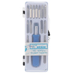 HOSHE 16-in-1 Mini-Schraubendreher-Set mit verschiedenen Bits für Uhren- und Brillenreparatur