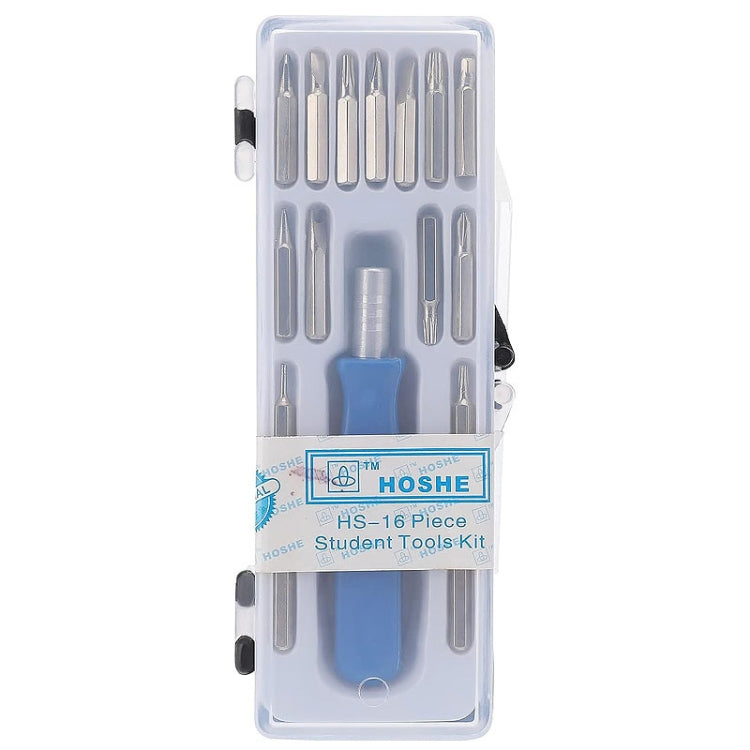 HOSHE 16-in-1 Mini-Schraubendreher-Set mit verschiedenen Bits für Uhren- und Brillenreparatur