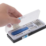 HOSHE 16-in-1 Mini-Schraubendreher-Set mit verschiedenen Bits für Uhren- und Brillenreparatur