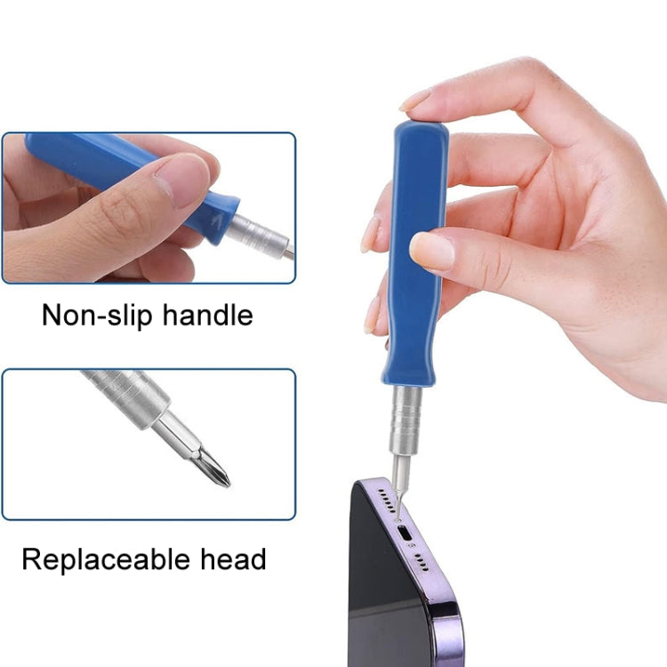 HOSHE 16-in-1 Mini-Schraubendreher-Set mit verschiedenen Bits für Uhren- und Brillenreparatur