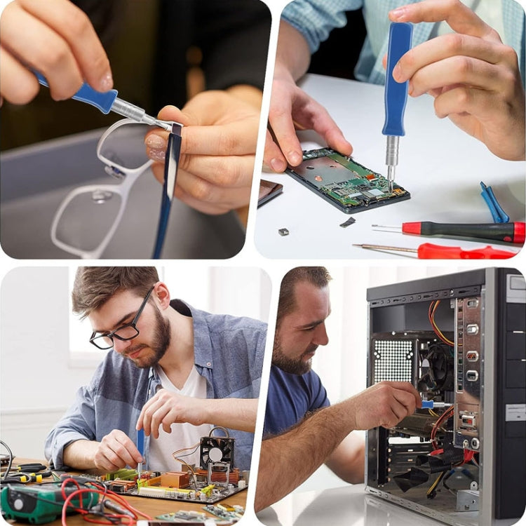 HOSHE 16-in-1 Mini-Schraubendreher-Set mit verschiedenen Bits für Uhren- und Brillenreparatur