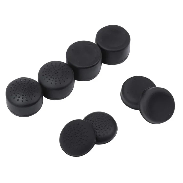 8-teiliges Set Silikon-Joystickkappen/Boosterkappen/Gamepad-Schutzhüllen für PS5/PS4