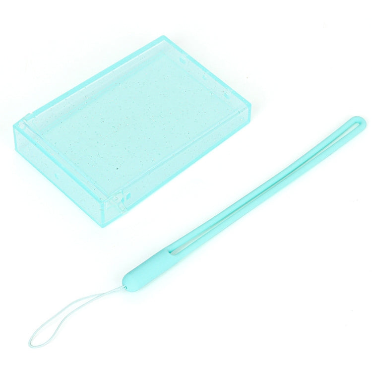 3 Zoll Ice Cream Glitter Fotobox Promi-Fotokarten-Aufbewahrungsbox für Polaroids, transparent, pink, lila, blau, grün