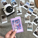 3 Zoll Ice Cream Glitter Fotobox Promi-Fotokarten-Aufbewahrungsbox für Polaroids, transparent, pink, lila, blau, grün