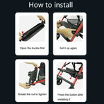 Baby Stroller Accessories Adjustable Pedal Footrest Highchair Footboard