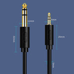 JINGHUA 3,5mm auf 6,5mm Audiokabel Verstärker Gitarre 6,35mm Kabel, 0,5m, 1,5m, 3m, 5m