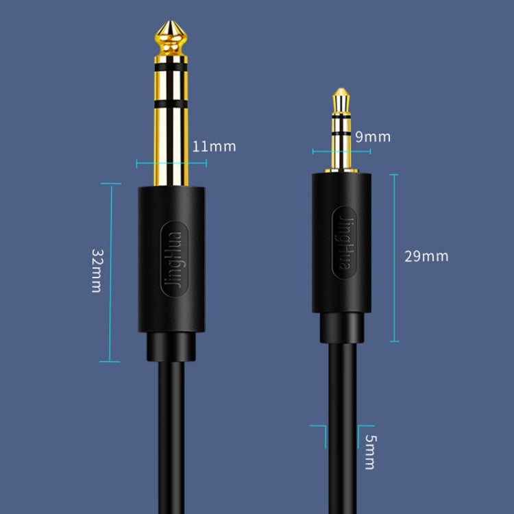 JINGHUA 3,5mm auf 6,5mm Audiokabel Verstärker Gitarre 6,35mm Kabel, 0,5m, 1,5m, 3m, 5m