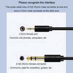 JINGHUA 3,5mm auf 6,5mm Audiokabel Verstärker Gitarre 6,35mm Kabel, 0,5m, 1,5m, 3m, 5m
