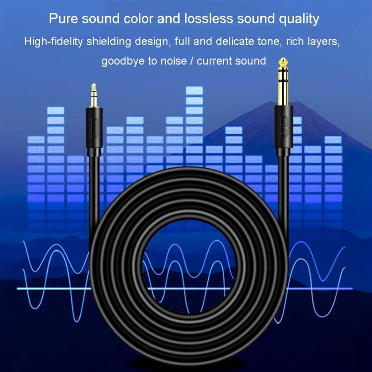 JINGHUA 3,5mm auf 6,5mm Audiokabel Verstärker Gitarre 6,35mm Kabel, 0,5m, 1,5m, 3m, 5m