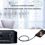 JINGHUA 3,5mm auf 6,5mm Audiokabel Verstärker Gitarre 6,35mm Kabel, 0,5m, 1,5m, 3m, 5m